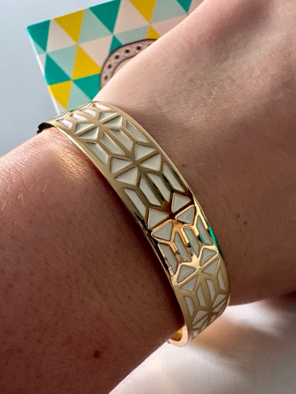 NEW! Stella & Dot Breezeblock Enamel Bangle